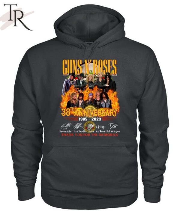 Guns N’ Roses 38th Anniversary 1985 – 2023 Thank You For The Memories Unisex T-Shirt