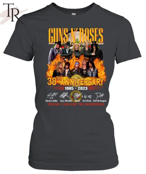 Guns N’ Roses 38th Anniversary 1985 – 2023 Thank You For The Memories Unisex T-Shirt