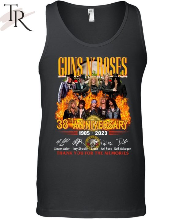 Guns N’ Roses 38th Anniversary 1985 – 2023 Thank You For The Memories Unisex T-Shirt