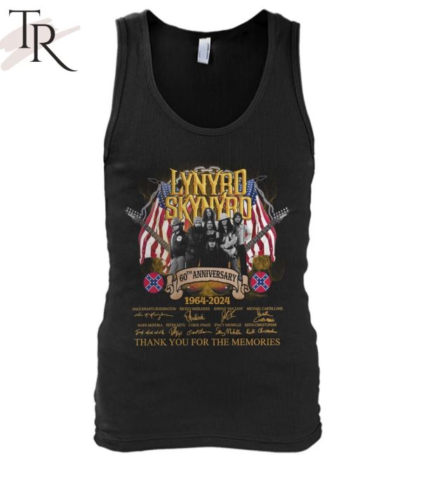 Lynyrd Skynyrd 60th Anniversary 1964 – 2024 Thank You For The Memories T-Shirt