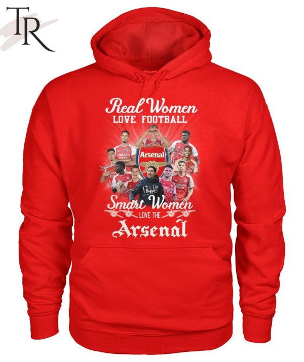 Real Women Love Football Smart Women Love The Arsenal T-Shirt