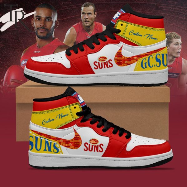 AFL Gold Coast Suns Personalize Sneakers Air Jordan 1, Hightop