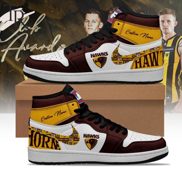 AFL Hawthorn Football Club Personalize Sneakers Air Jordan 1, Hightop