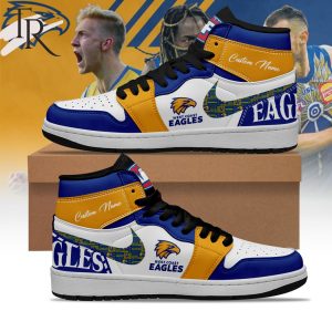 AFL West Coast Eagles Personalize Sneakers Air Jordan 1, Hightop