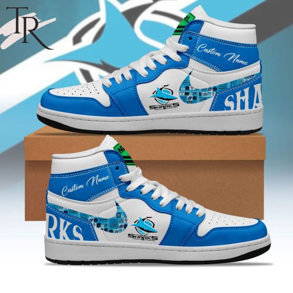 NRL Cronulla-Sutherland Sharks Personalize Sneakers Air Jordan 1, Hightop