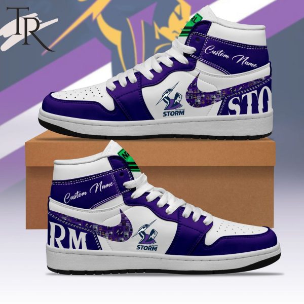 NRL Melbourne Storm Personalize Sneakers Air Jordan 1, Hightop