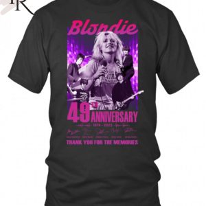 Blondie 49th Anniversary 1974 – 2023 Thank You For The Memories T-Shirt