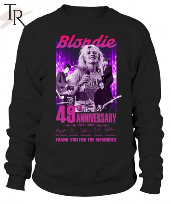 Blondie 49th Anniversary 1974 – 2023 Thank You For The Memories T-Shirt