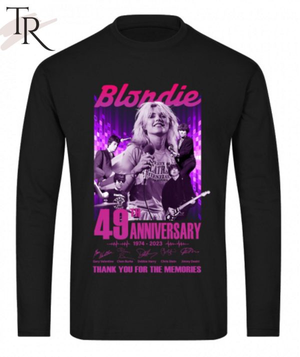 Blondie 49th Anniversary 1974 – 2023 Thank You For The Memories T-Shirt