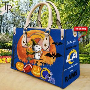 Los Angeles Rams NFL Snoopy Halloween Women Leather Hand Bag