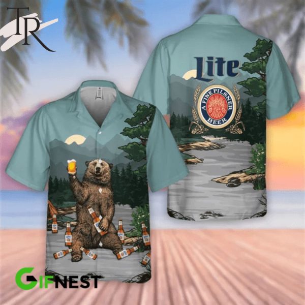 Lite A Fine Pilsner Beer Hawaiian Shirt