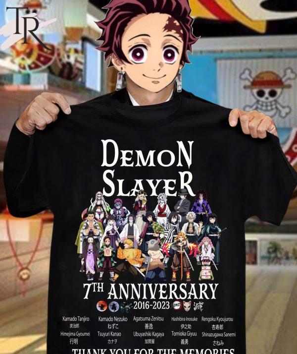 Demon Slayer 7th Anniversary 2016 – 2023 Thank You For The Memories T-Shirt