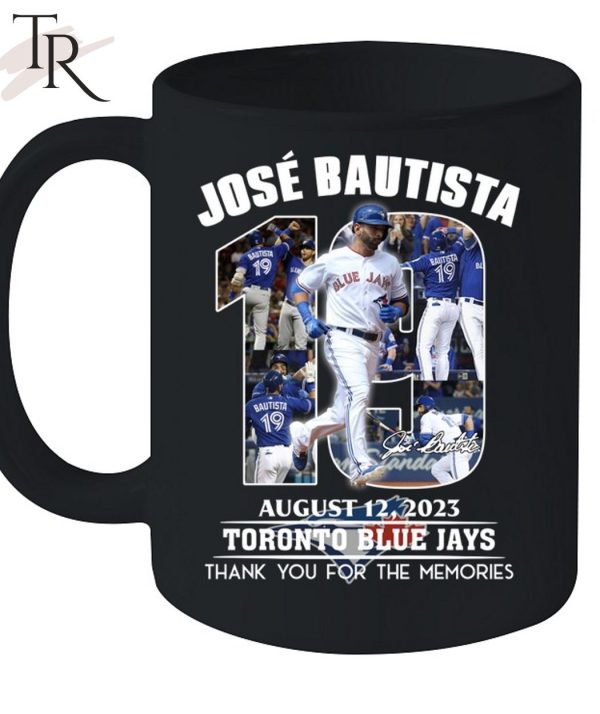 Jose Bautista August 12, 2023 Toronto Blue Jays Thank You For The Memories T-Shirt