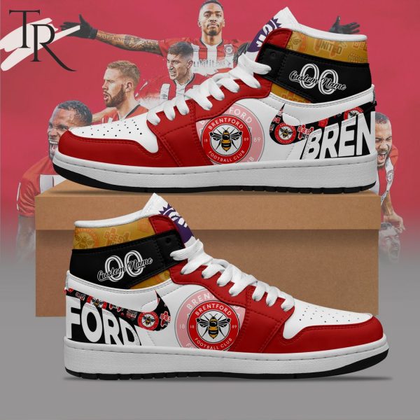 Brentford – Premier League 2324 Personalized Air Jordan 1, Hightop