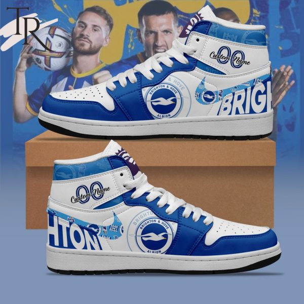 Brighton &amp Hove Albion – Premier League 2324 Personalized Air Jordan 1, Hightop