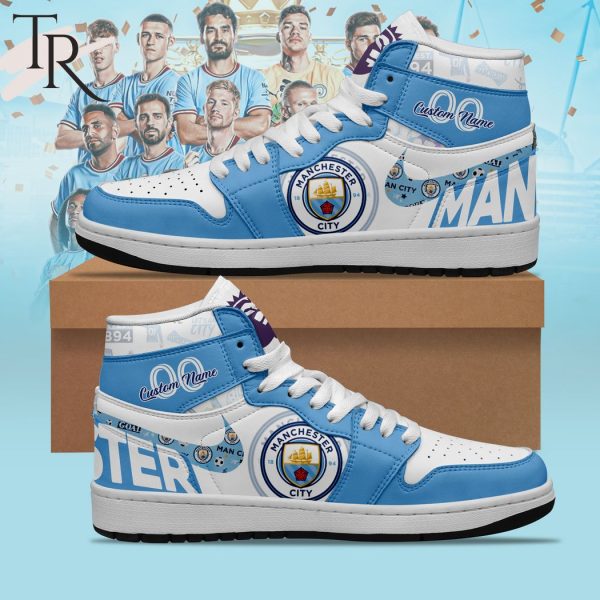 Manchester City – Premier League 2324 Personalized Air Jordan 1, Hightop