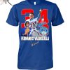 Fernando Valenzuela August 12, 2023 Los Angeles Dodgers Thank You For The Memories T-Shirt