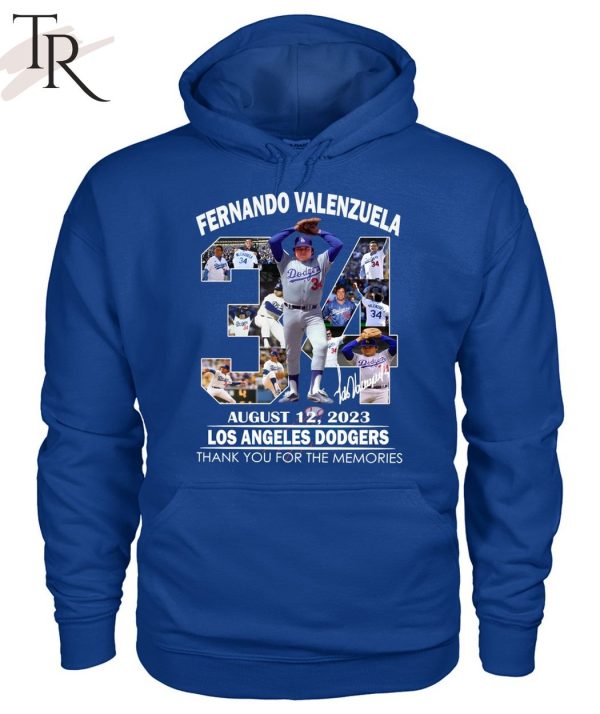 Fernando Valenzuela August 12, 2023 Los Angeles Dodgers Thank You For The  Memories T-Shirt - Torunstyle