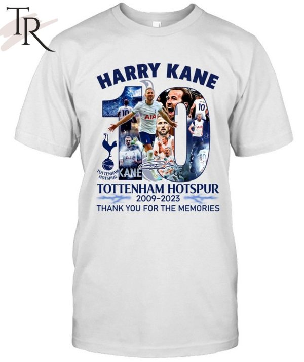 Harry Kane Tottenham Hotspur 2009 – 2023 Thank You For The Memories T-Shirt