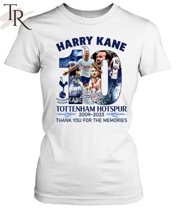 Harry Kane Tottenham Hotspur 2009 – 2023 Thank You For The Memories T-Shirt