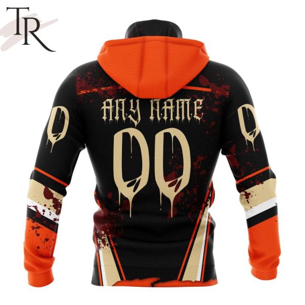NHL Anaheim Ducks Specialized Design Jersey With Your Ribs For Halloween Hoodie