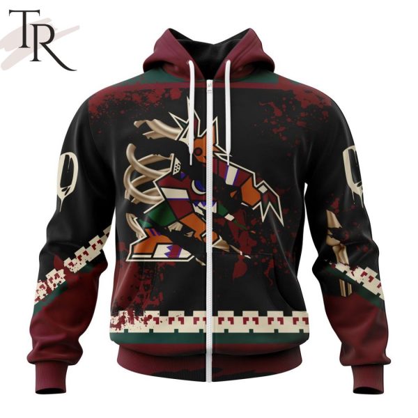 NHL Arizona Coyotes Specialized Design Jersey With Your Ribs For Halloween Hoodie