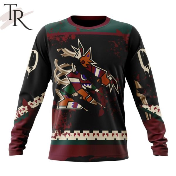 NHL Arizona Coyotes Specialized Design Jersey With Your Ribs For Halloween Hoodie