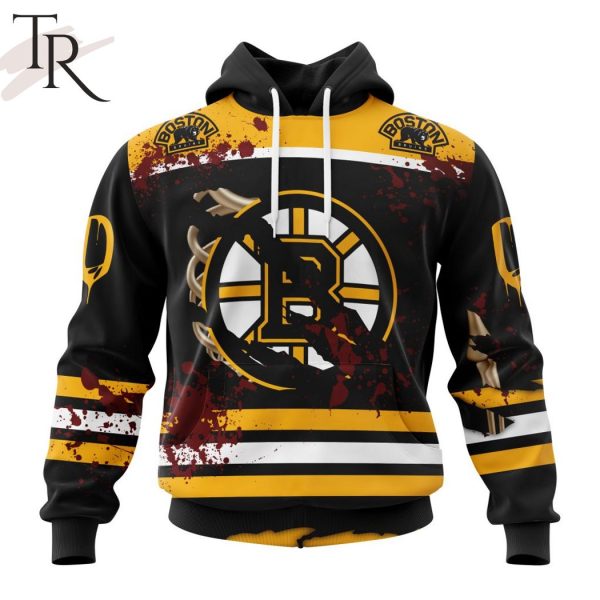 NHL Boston Bruins Specialized Design Jersey With Your Ribs For Halloween Hoodie