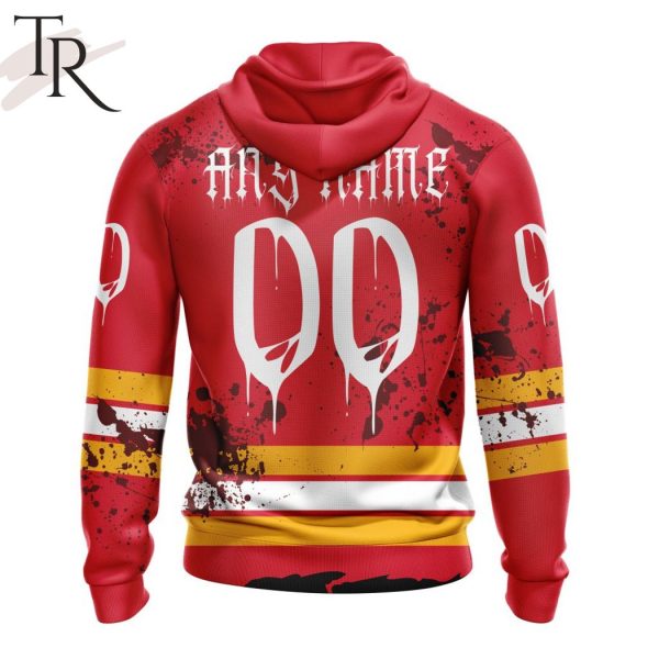 NHL Calgary Flames Specialized Design Jersey With Your Ribs For Halloween Hoodie