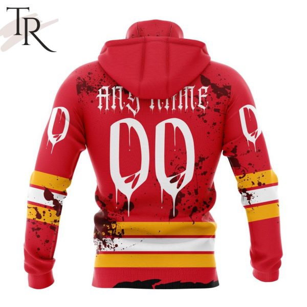 NHL Calgary Flames Specialized Design Jersey With Your Ribs For Halloween Hoodie