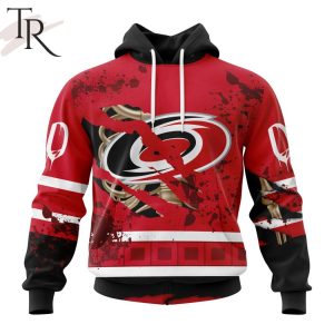 NHL Carolina Hurricanes Specialized Design Jersey With Your Ribs For Halloween Hoodie