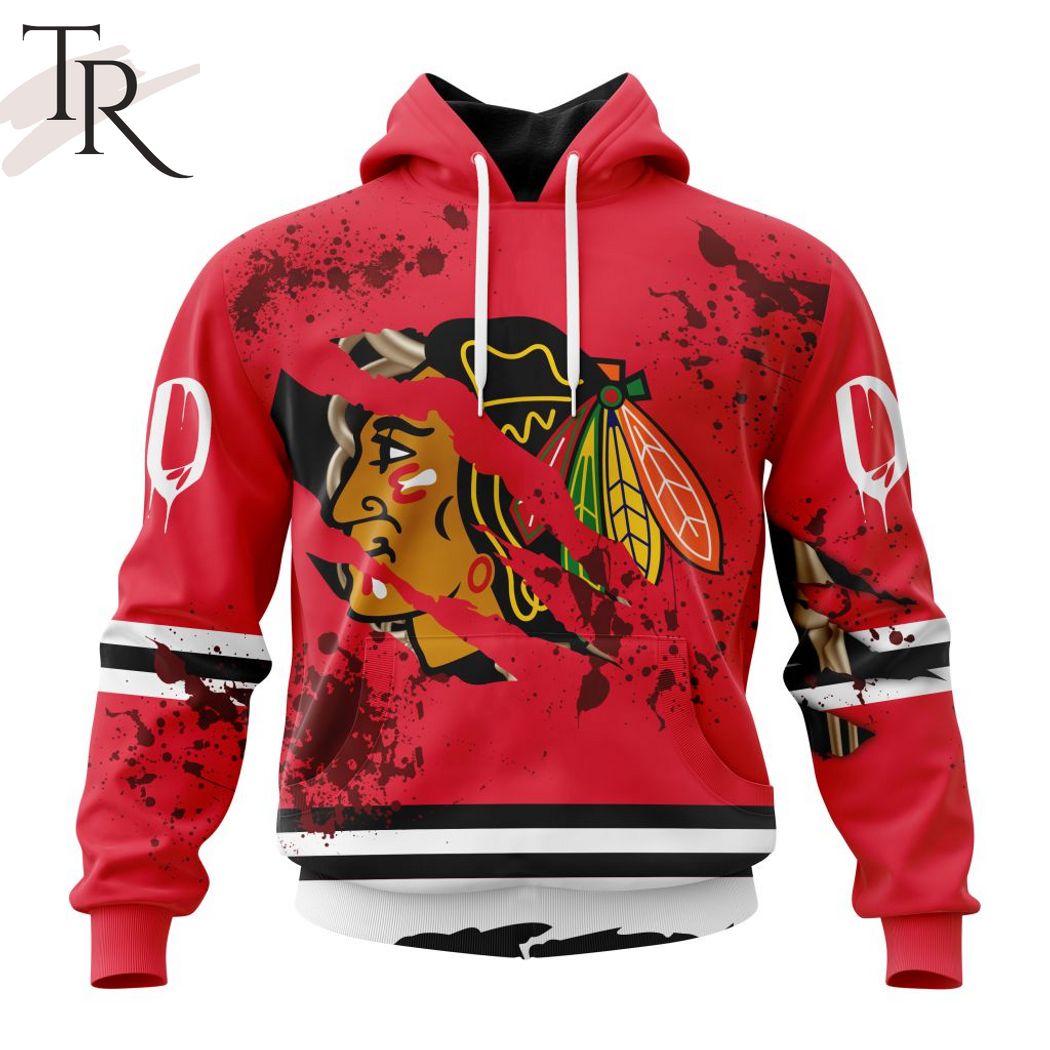 NHL Chicago BlackHawks Specialized Hockey Jersey In Classic Style With  Paisley! Pink Breast Cancer - Torunstyle