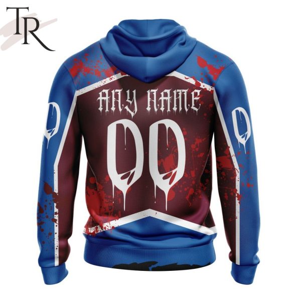 NHL Colorado Avalanche Specialized Design Jersey With Your Ribs For Halloween Hoodie