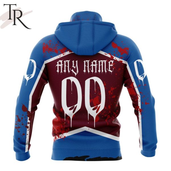 NHL Colorado Avalanche Specialized Design Jersey With Your Ribs For Halloween Hoodie