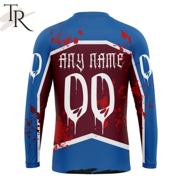 NHL Colorado Avalanche Specialized Design Jersey With Your Ribs For Halloween Hoodie