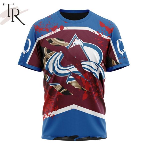 NHL Colorado Avalanche Specialized Design Jersey With Your Ribs For Halloween Hoodie