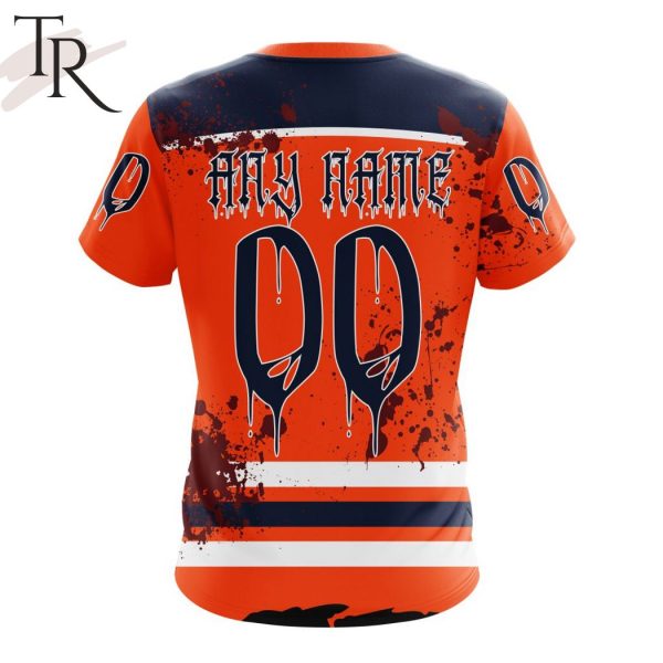 NHL Edmonton Oilers Specialized Design Jersey With Your Ribs For Halloween Hoodie