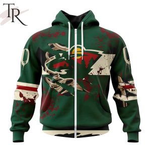 NHL Minnesota Wild Specialized Design Jersey With Your Ribs For Halloween Hoodie