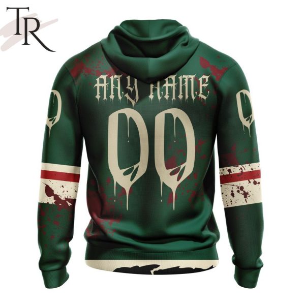 NHL Minnesota Wild Specialized Design Jersey With Your Ribs For Halloween Hoodie