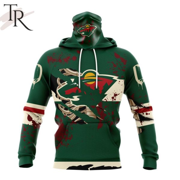 NHL Minnesota Wild Specialized Design Jersey With Your Ribs For Halloween Hoodie