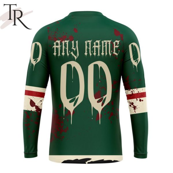 NHL Minnesota Wild Specialized Design Jersey With Your Ribs For Halloween Hoodie