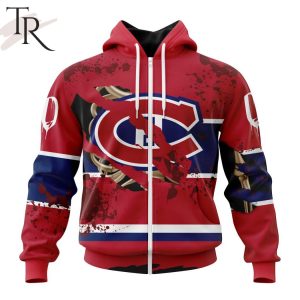 NHL Montreal Canadiens Specialized Design Jersey With Your Ribs For Halloween Hoodie