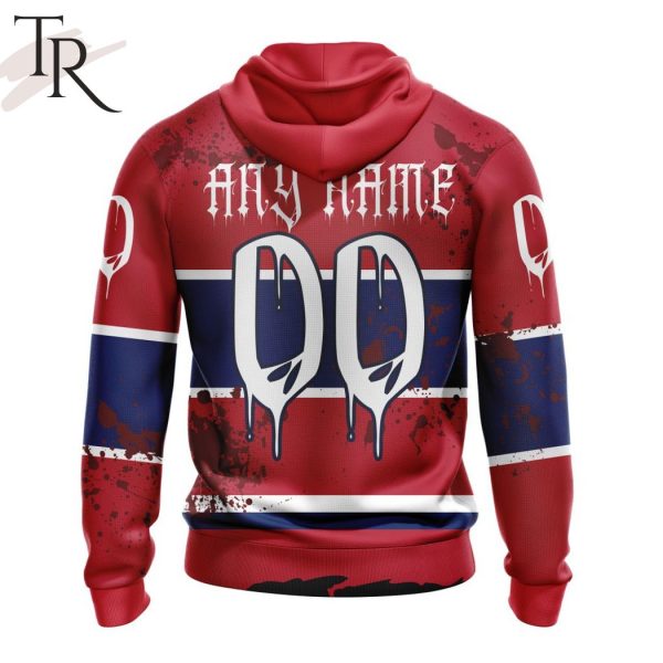 NHL Montreal Canadiens Specialized Design Jersey With Your Ribs For Halloween Hoodie