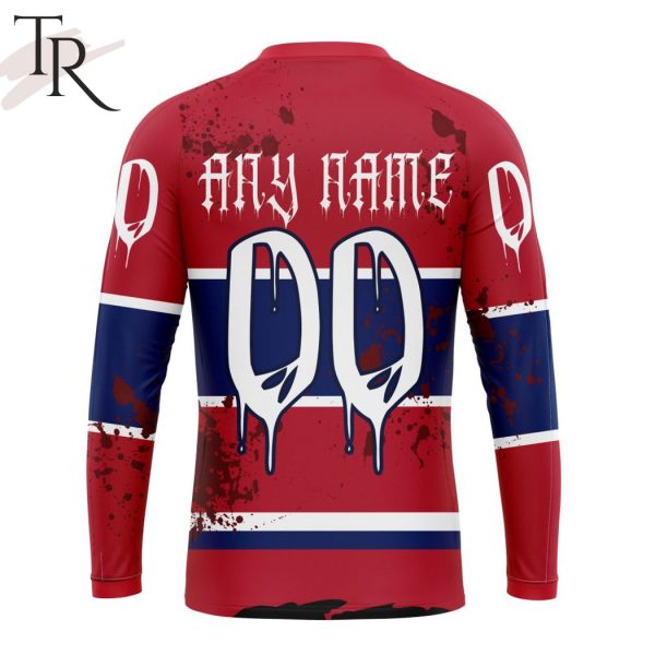 NHL Montreal Canadiens Specialized Design Jersey With Your Ribs For Halloween Hoodie