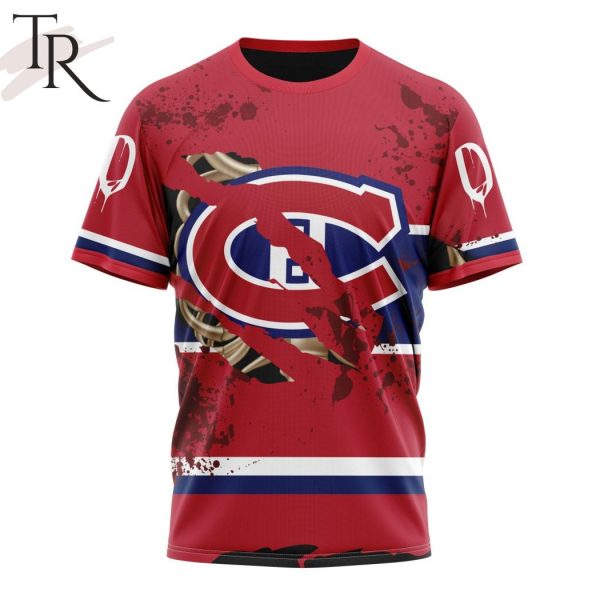 NHL Montreal Canadiens Specialized Design Jersey With Your Ribs For Halloween Hoodie