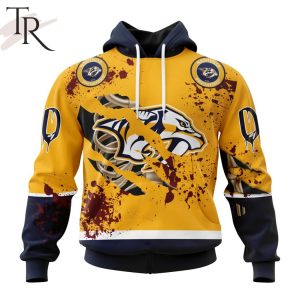 NHL Nashville Predators Specialized Design Jersey With Your Ribs For Halloween Hoodie