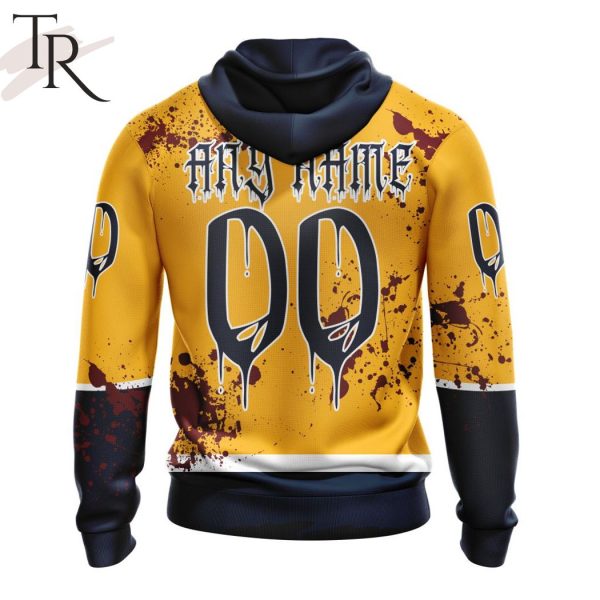 NHL Nashville Predators Specialized Design Jersey With Your Ribs For Halloween Hoodie