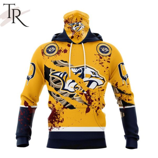 NHL Nashville Predators Specialized Design Jersey With Your Ribs For Halloween Hoodie