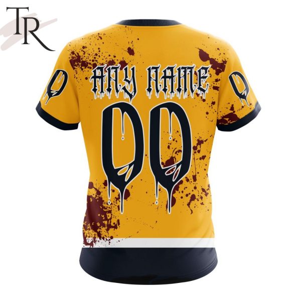 NHL Nashville Predators Specialized Design Jersey With Your Ribs For Halloween Hoodie