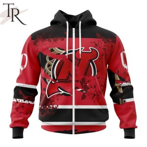 NHL New Jersey Devils Specialized Design Jersey With Your Ribs For Halloween Hoodie